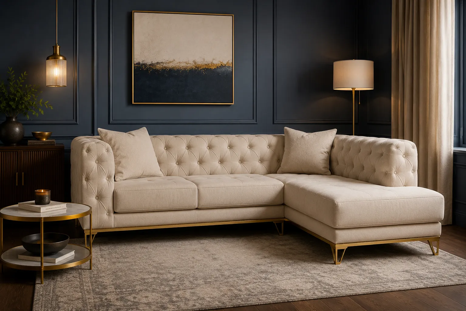 L-shaped sectional sofa
