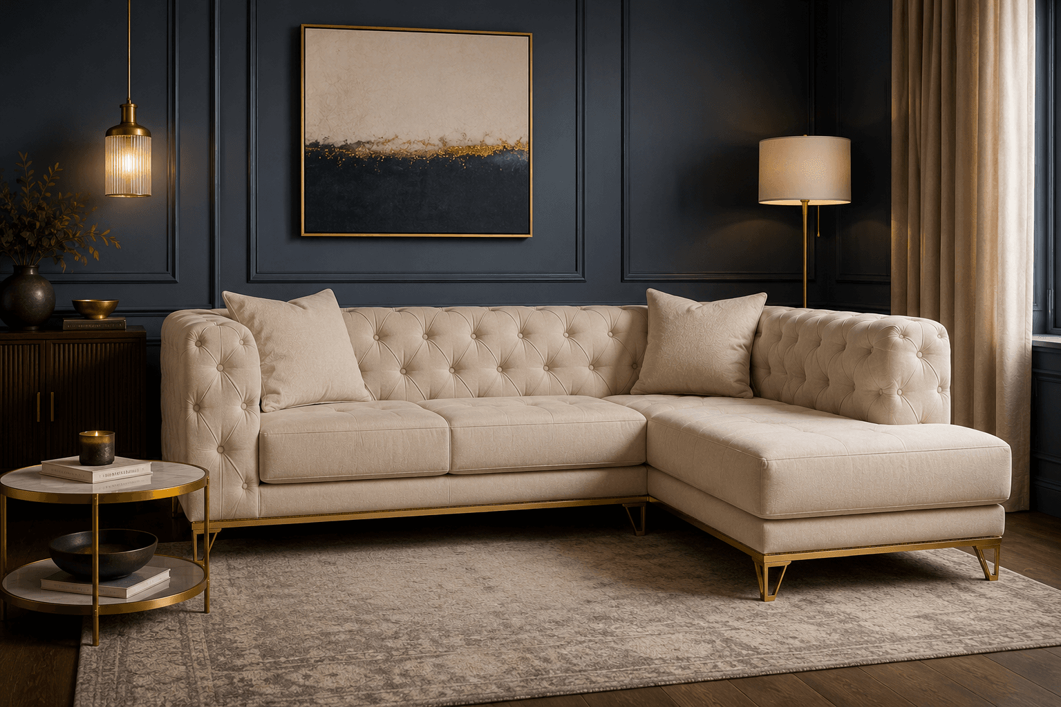 L-shaped sectional sofa