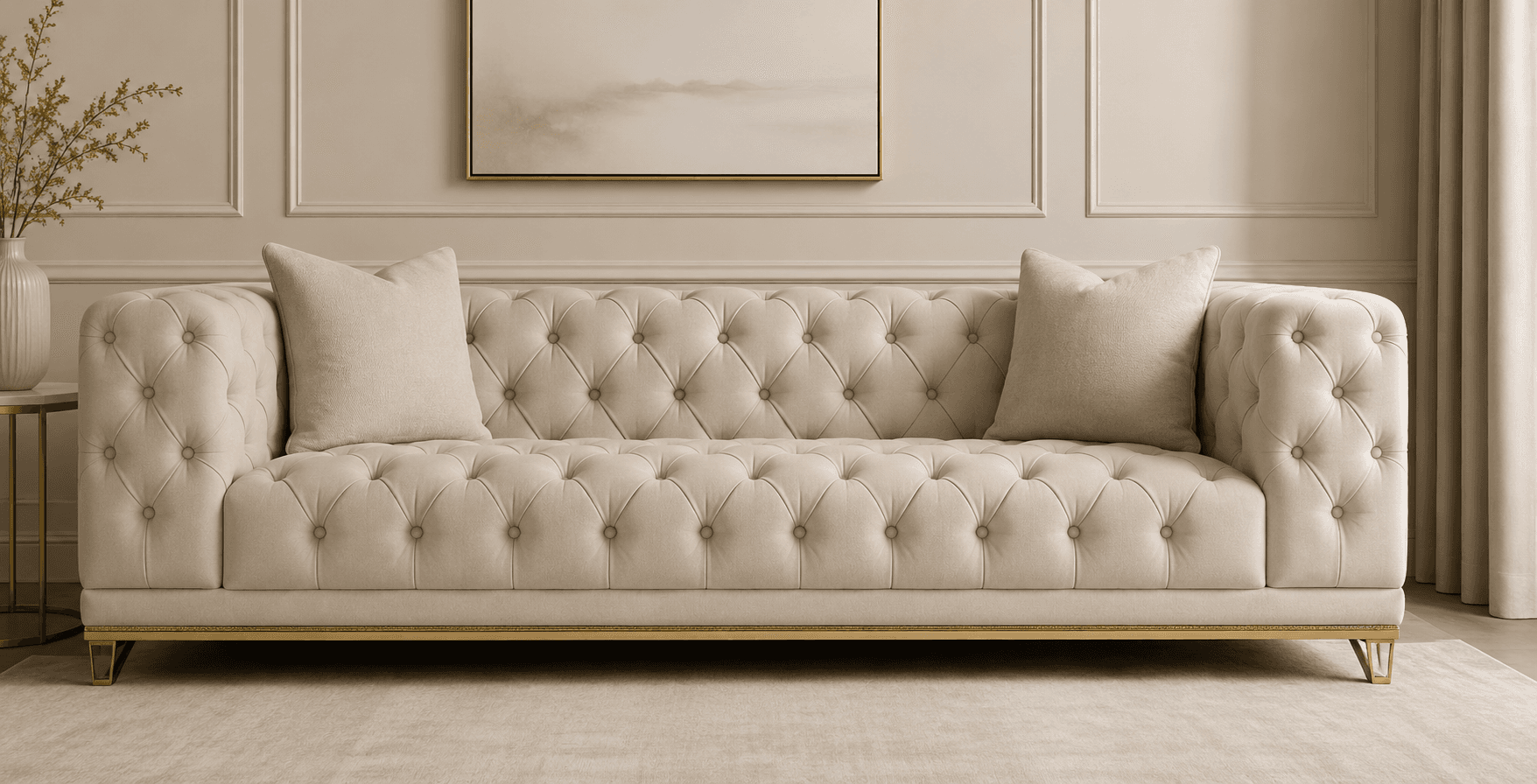 Straight sofa — small standard