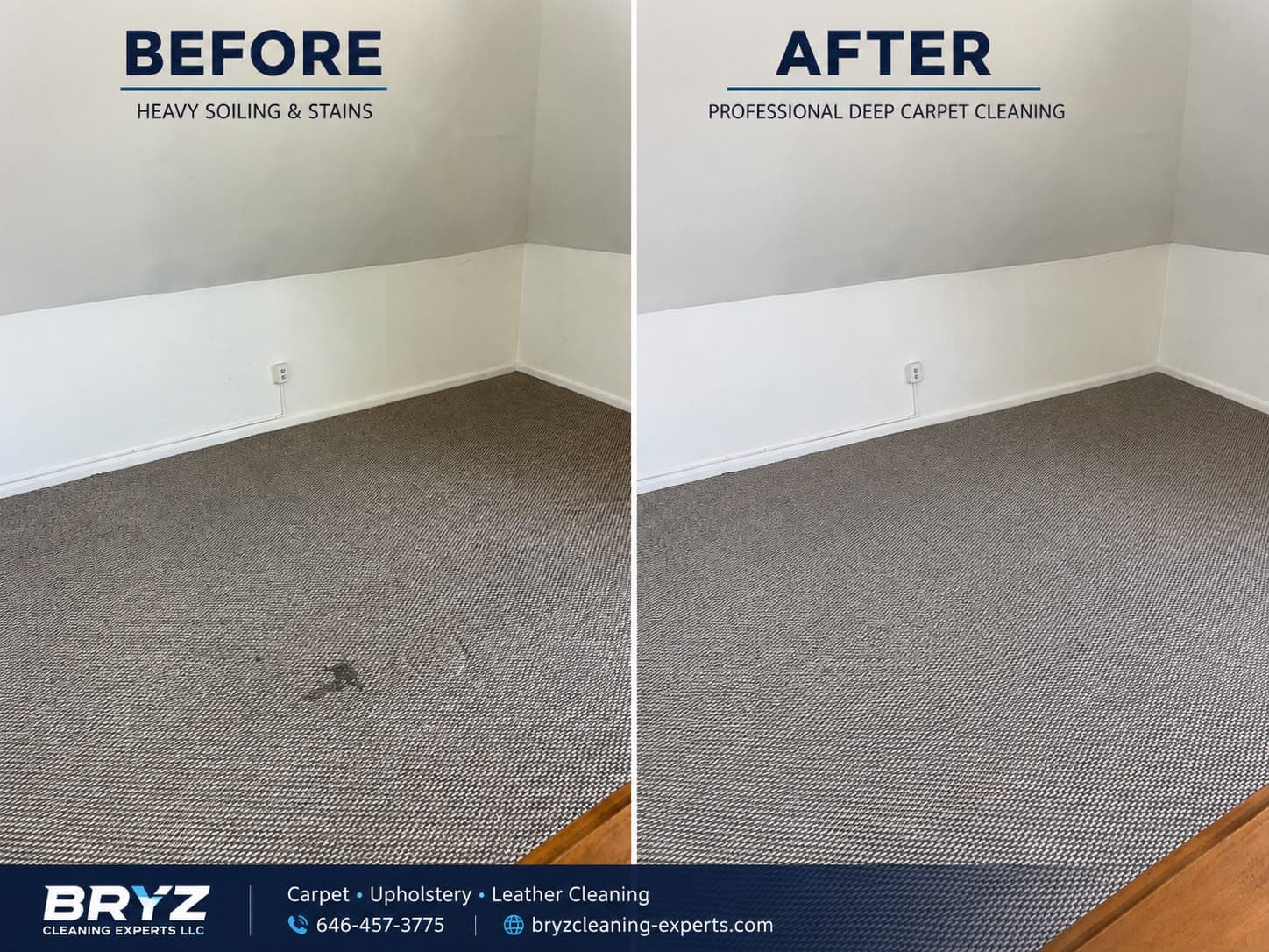 Before and after professional cleaning project 2 by BRYZ Cleaning Experts